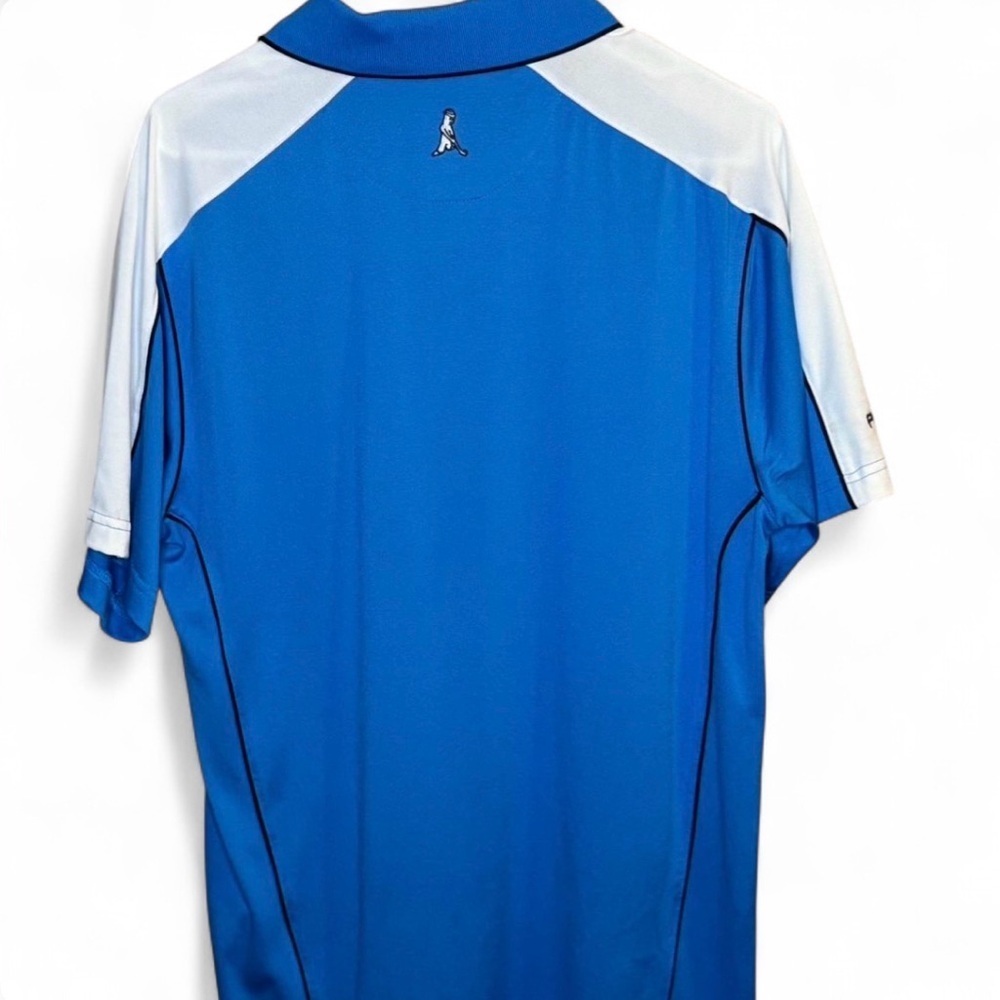 Ping Performance Blue Golf Polo Shirt Men’s Medium Athletic - Picture 2 of 4